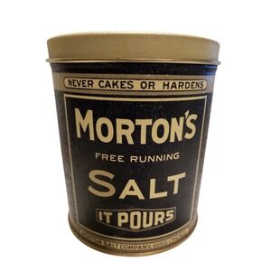 Vintage‎ Morton's Salt Company Chicago COLLECTIBLE TIN C-6